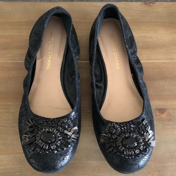 Arturo Chiang beaded flats - Picture 1 of 7